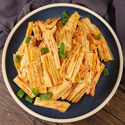 ONTRUE 9.88 Oz Dried Beancurd Sticks, Asian Tofu Yuba, Precut Tofu, Good Source Of Protein, Non-GMO, Vegan, Great