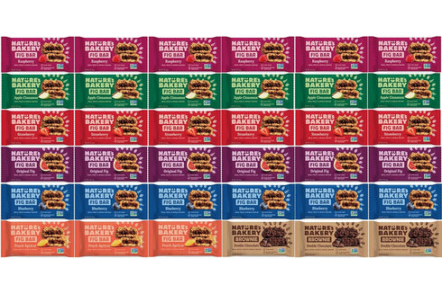 Generic Stone Ground Whole Wheat Fig Bars - 36 Count Variety Pack All