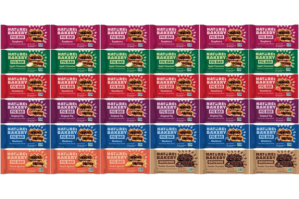 Generic Stone Ground Whole Wheat Fig Bars - 36 Count Variety Pack All