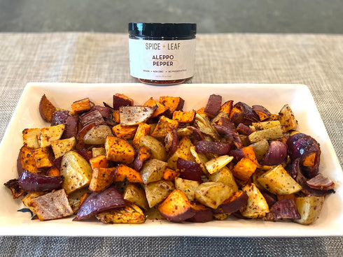 Premium Aleppo Pepper by SPICE + LEAF - Vegan Kosher Red Middle Eastern Mild Pepper Flakes, 3.5 oz