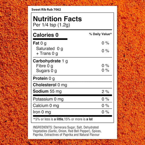 5.8 oz 7062 The Spice Lab Sweet Rib Rub for Smoking - BBQ Rub Seasoning - Shaker - All-Natural Sweet Heat Smoker Spices