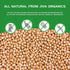 2 LB Jiva Organics Raw Chickpeas (Whole Garbanzo Beans) Bag - Gluten Free, Non GMO, Vegan