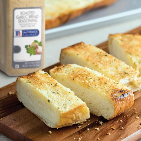 20 oz 20 McCormick Culinary Roasted Garlic Bread Seasoning, - One Ounce Container of Garlic Seasoning Blend for Fresh