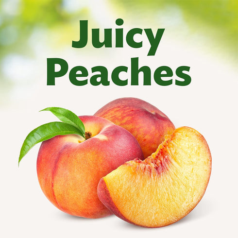 6-Pack, 14.5 oz DEL MONTE No Sugar Added Yellow Cling Sliced Peaches, Canned Fruit, Can