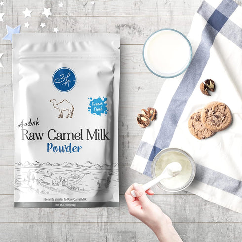 7.05 Oz Aadvik RAW Camel Milk Powder Freeze Dried | Pasture Grazed | Pure and Natural |