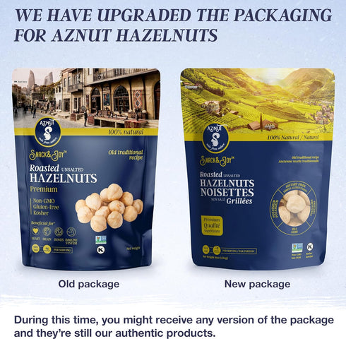 ,16 oz Roasted Hazelnuts Natural Non-GMO Certified, Unsalted, Dry Roasted, Kosher Certified