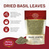 Spicy World 7oz (200g) Dried Basil Leaves - Natural, Non-GMO, Vegan, Ayurveda Herb - by
