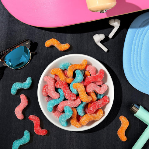 Gummy 6.3 (Pack 8) Trolli Sour Brite Octopus, Sour Candy, Ounce