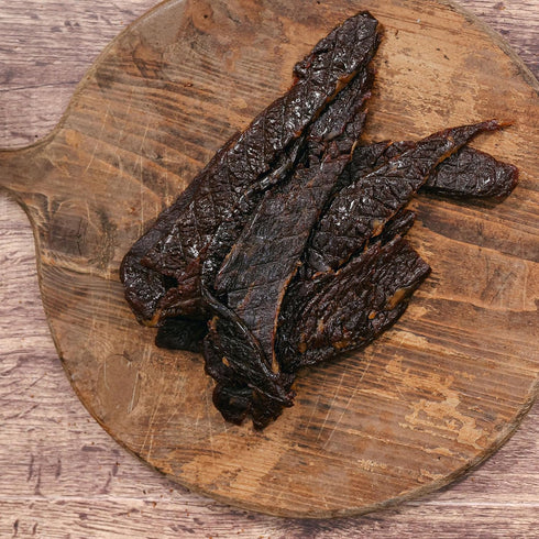 16oz Mahogany Smoked Meats: Teriyaki Brisket Jerky