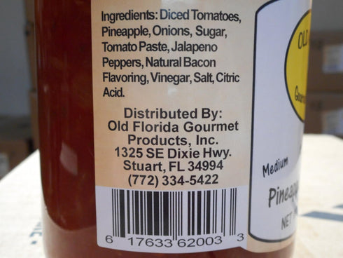 Old Florida Gourmet Medium Pineapple Bacon Salsa by - A Flavorful Snack Delight