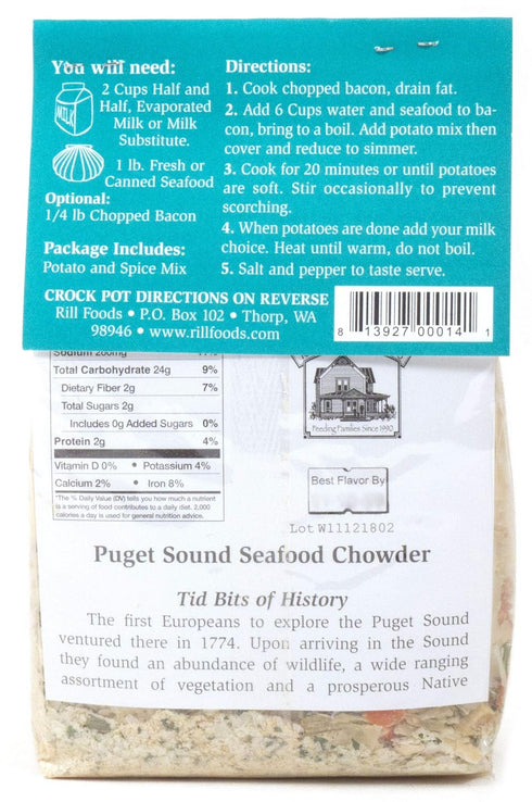 Rill Foods 6.8 oz Puget Sound Seafood Chowder