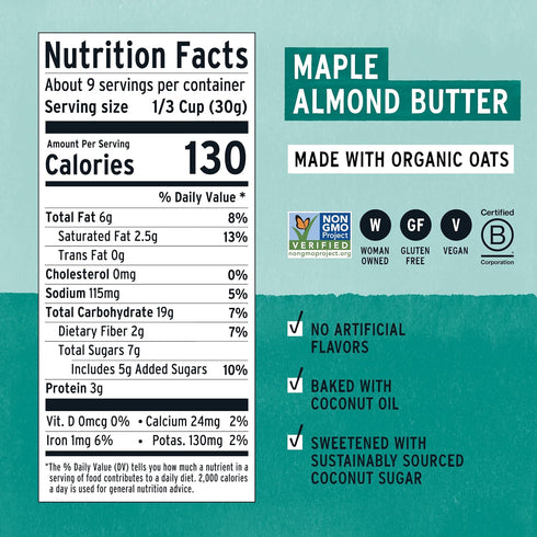 10 Purely Elizabeth, Granola Nut Butter Maple, Ounce