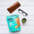 6 oz (4 Pack) Saffron Road Organic Crunchy Chickpea Snacks-Gluten Free, Non-GMO, Halal, Kosher, Vegan - (Falafel