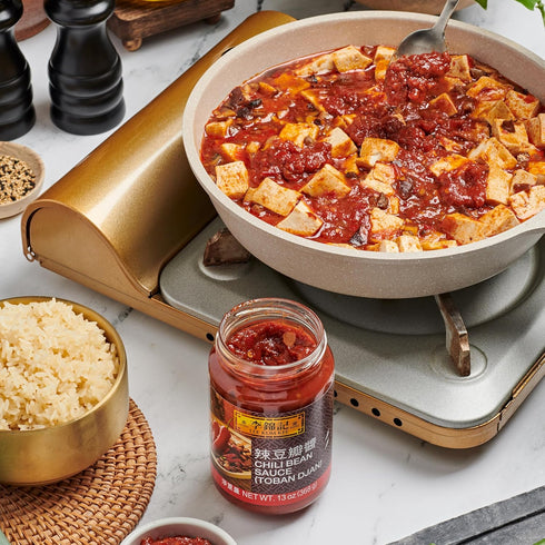 (13 oz 1 Pack), Lee Kum Kee Chili Bean Sauce - Toban Sauce, Sichuan Style, Mild Spice, Perfect for Stir-Frying
