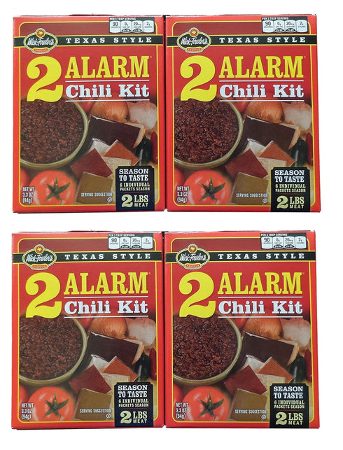 Wick Fowler's Texas Style 2 Alarm Chili Kit (4 Boxes - 3.3