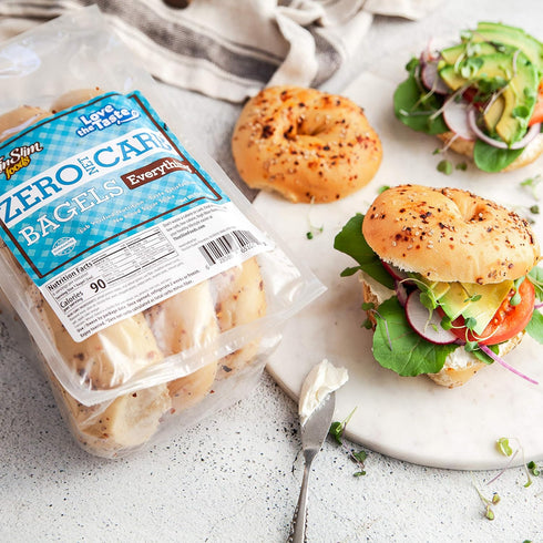 1 Pack (6 Pack) ThinSlim Foods Keto Bagels | Low Carb Everything, Zero Net Carb Bagels Per
