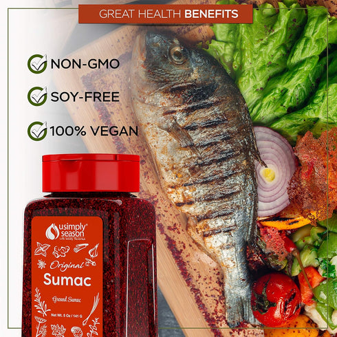 USimplySeason Sumac Spice (Original Powder, 5 Ounce)