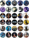 30 x Edible Cupcake Toppers - Jungle Warrior Panther Collection of Edible Cake Decorations, Uncut Edible on Wafer Sheet