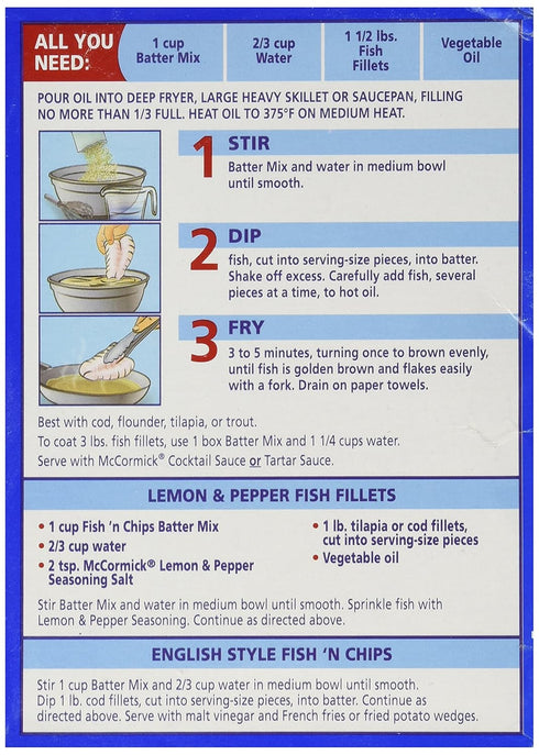(Pack 3) Golden Dipt Mix Batter Fish and Chip