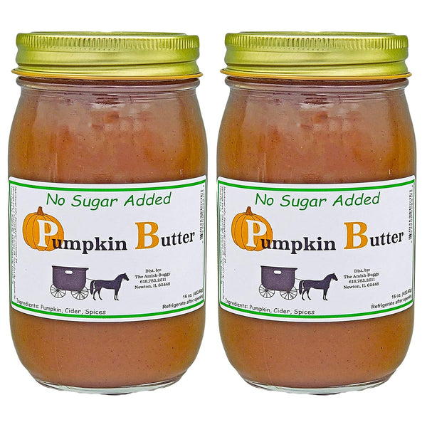 Amish Buggy Amish Made Pumpkin Butter 16 oz. 2pk (No Sugar Added Pumpkin Butter)