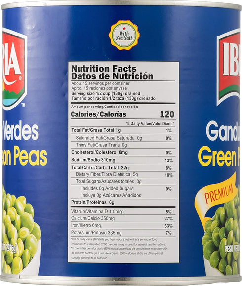 105 Oz Iberia Green Pigeon Peas