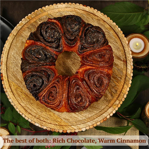 Artisan Babka Cake | Purim Gift, Mishloach Manot | Chocolate & Cinnamon Swirled Babka | Gourmet Bakery Dessert |