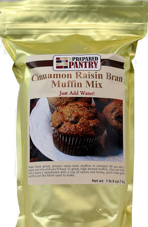 Just-Add-Water Cinnamon Raisin Bran Muffin Mix