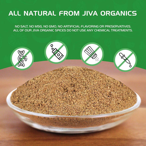 1 100% (packaging Jiva Organics Organic Ground Cumin Powder Pound Jar - Pure & Non-GMO, Cumin Seed Powder may vary)