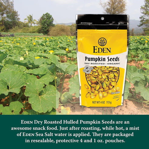 Eden Organic Dry Roasted Pumpkin Seeds, 4 oz
