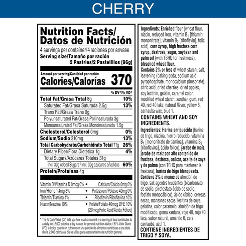 13.5oz (8 Pop-Tarts Toaster Pastries, Breakfast Foods, Kids Snacks, Frosted Cherry, Box Pop-Tarts)