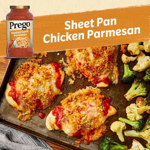24 Oz, Pack 12 Prego Pasta Italian Tomato Sauce with Roasted Garlic & Parmesan Cheese