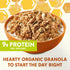 9 oz Cascadian Farm Organic Honey Cashew Granola, Protein Granola, Non-GMO, Resealable Pouch