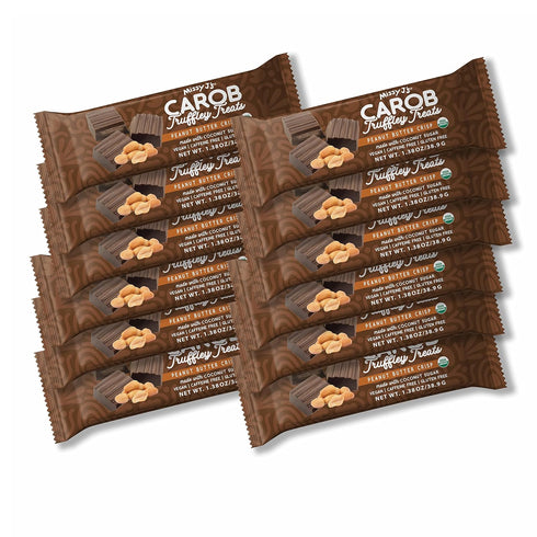 Missy J's Organic Carob Peanut Butter Truffley Treats 1.38 Oz 12 Pack,