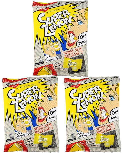 Nobel Super Lemon Candy, 3.1oz, 3 Pack