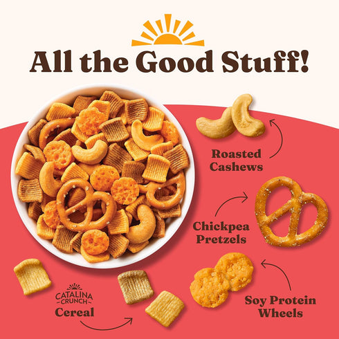 10g 1g 5.25 (Pack 5) Packaging Catalina Crunch Protein Snack Mix with Cheese Crisps | Protein, Sugar per Serving | Good