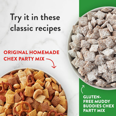 18 oz Corn Chex Gluten Free Breakfast Cereal, Homemade Chex Mix Ingredient, Family Size