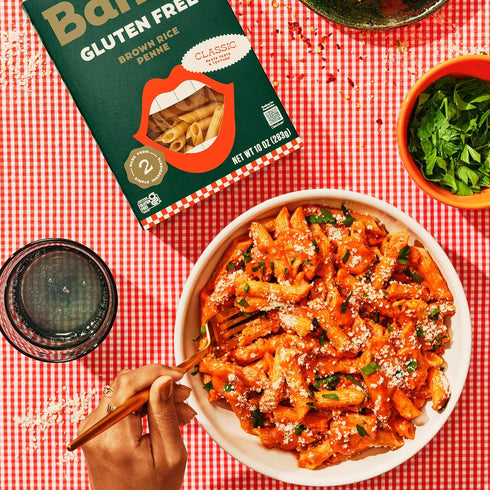 (6-Pack) 10oz Banza Brown Rice Penne Pasta - Gluten-Free Pasta Made in Italy - Non-GMO, Classic Texture, Perfect