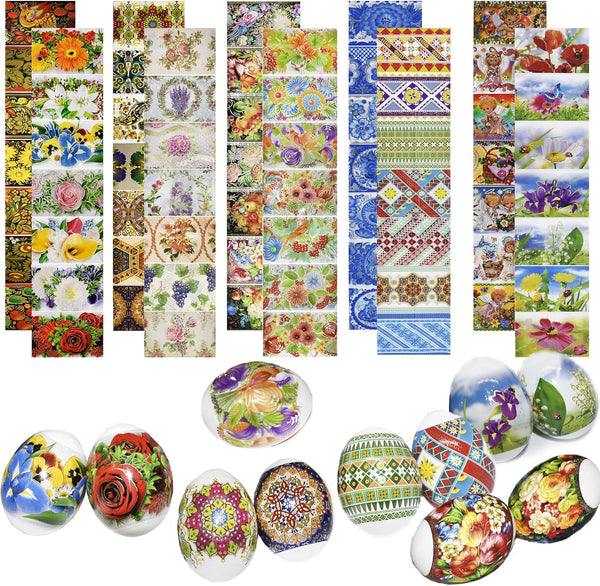Pack 10 Thermo Heat Shrink Sleeves - Easter Egg Decorating Kit -