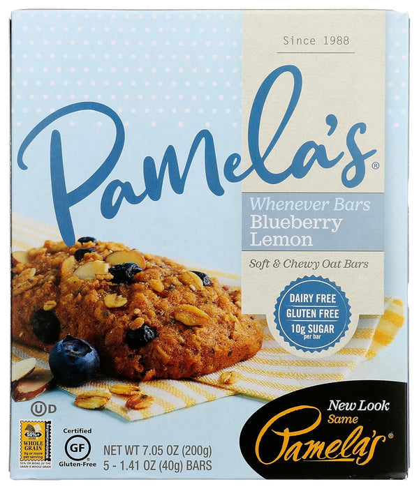 Pamela's Oat Blueberry Lemon Whenever Bars, 5 ct