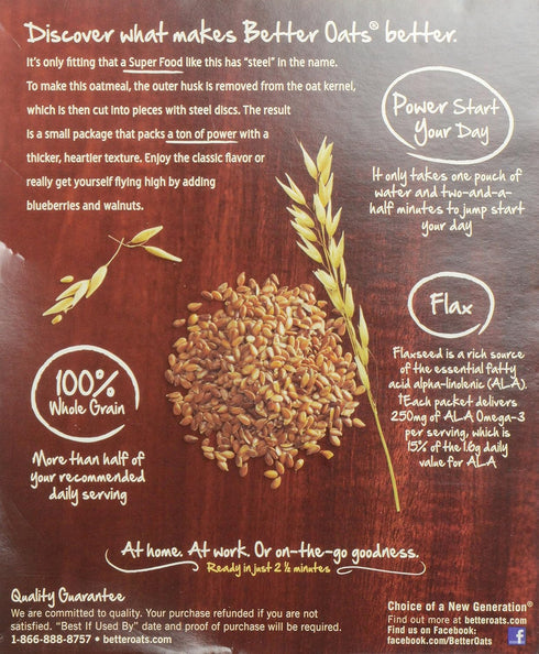 MOM Brands 11.6 Better Oats Revolution Steel Cut, Classic, Ounce
