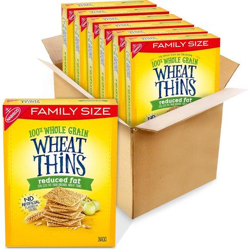 Wheat Thins Reduced Fat Snacks, Whole Grain Wheat Crackers, Bulk Snack Crackers,