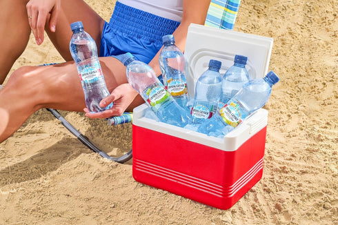 24-Pack, 16.9oz Crystal Geyser Sparkling Cherry Alpine Natural Spring Water, Bottles, Zero Calories and No Sweeteners