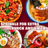 (3 Chili Crisp No-Floating Oil bottles medium hot) spicy chilli crisp crunch. Crispy garlic & onion "no-oil" chili oil