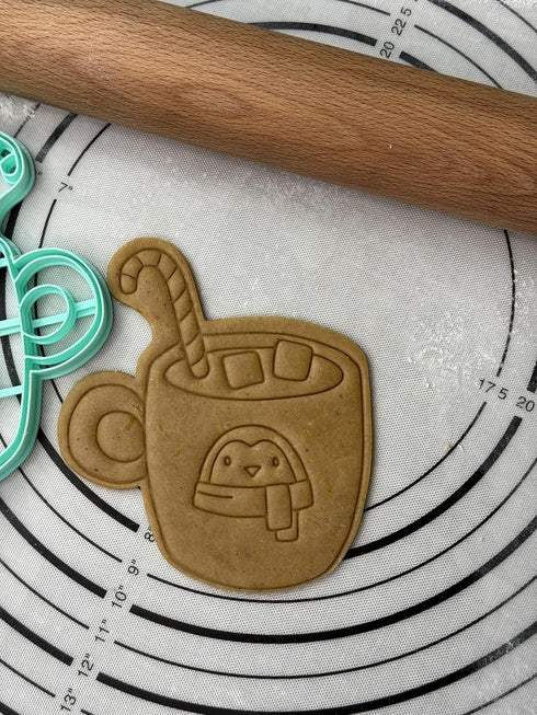 3D Kitchen Art Penguin Hot Chocolate Cosy Collection Cookie Cutter and Mold Produced by
