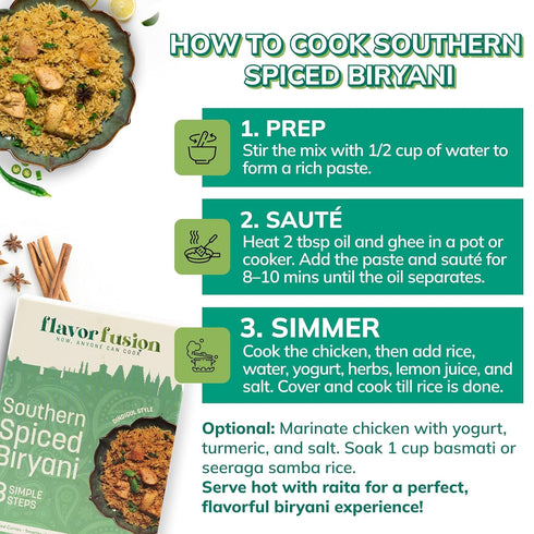 6 Pack) Flavor Fusion with Clean Ingredients - Premium Masala Blends for Rich, Flavorful Home Cooking - No Preservative