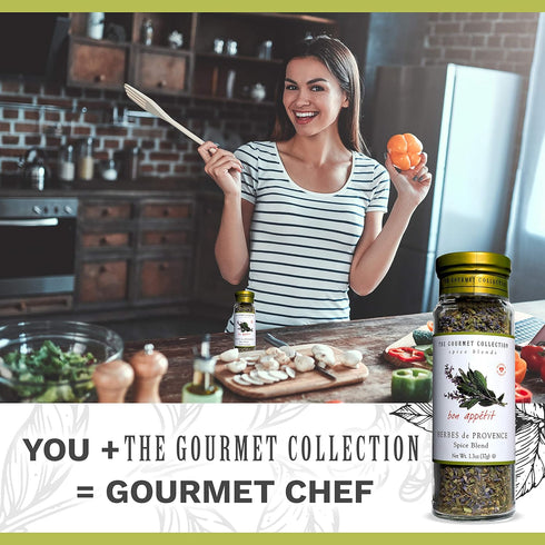 156 The Gourmet Collection Seasoning Blend & Spice Collection: Herbes De Provence Spice Blend with Lavender: Salt-free: