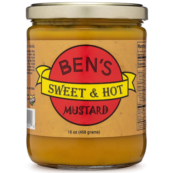 Ben's Sweet & Hot Mustard Spicy Mustard Dipping Sauce and Yellow Mustard