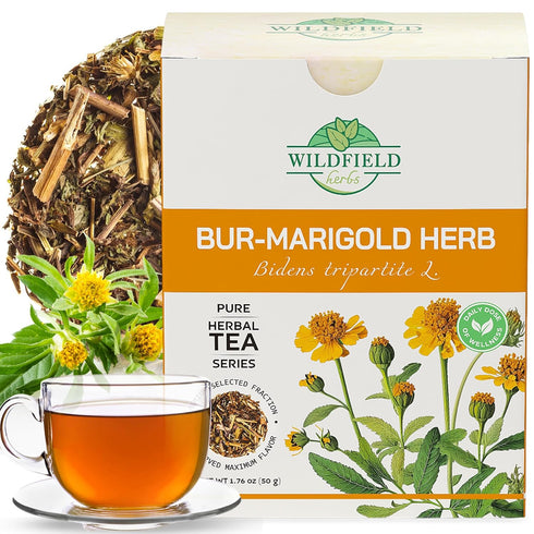 1.8 oz. Dried Marigold Flowers Bur Marigold Herb Tea (50g) - 100% Chereda Bur-Marigold Cáñamo Acuático