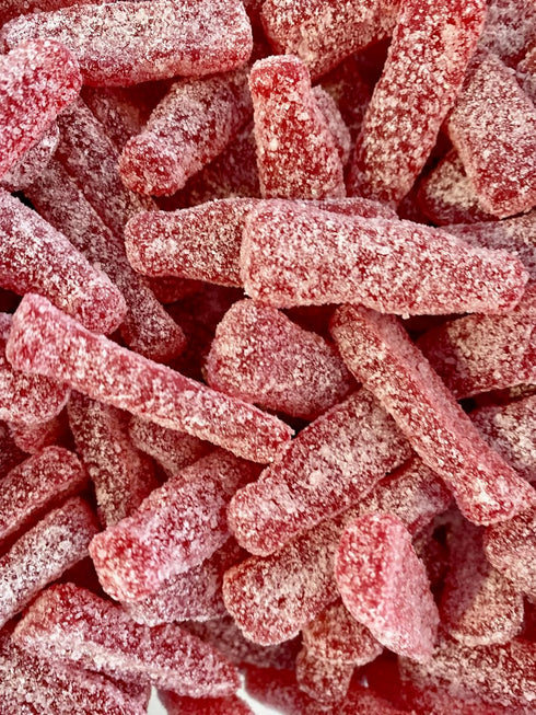 Gummies Swedish Sour Raspberry Soda with Natural Flavors and Colors, Gluten Free
