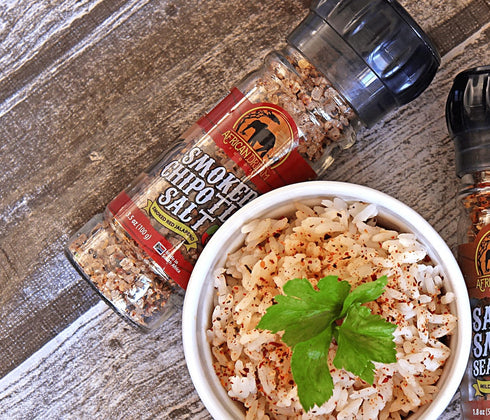 3.5 oz 2-Pack Smoked Chipotle Spicy Salt Seasoning by African Dream Foods | Spicy Chili Salt with Natural African
